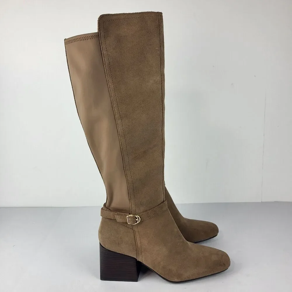 Blondo Twyla Women's Knee High Boots Waterproof Suede Taupe Size 7M - Picture 7 of 16